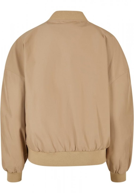 Dámská bunda Urban Classics Recycled Oversized Light Bomber - béžová