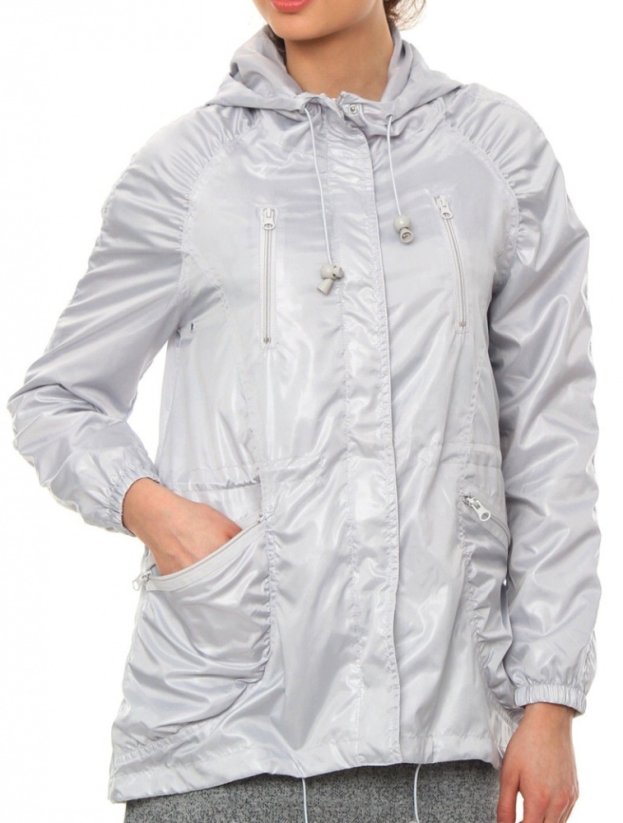 Bunda Moodo L-KU-1702 light grey