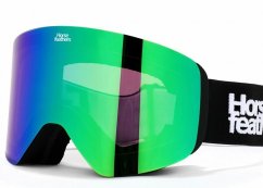 Černo/zelené snowboardové brýle Horsefeathers Colt