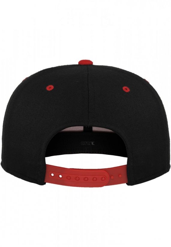 110 Fitted Snapback - blk/red