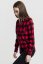Košile Urban Classics Ladies Turnup Checked Flanell Shirt - blk/red