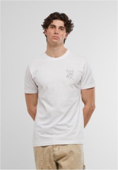Skull One Line Tee - white