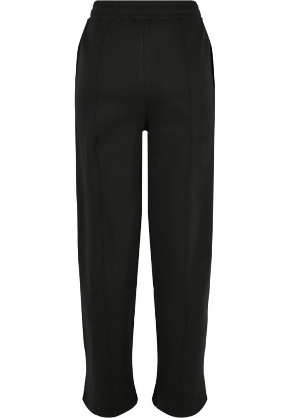 Damskie spodnie dresowe Urban Classics Straight Pin Tuck - czarne