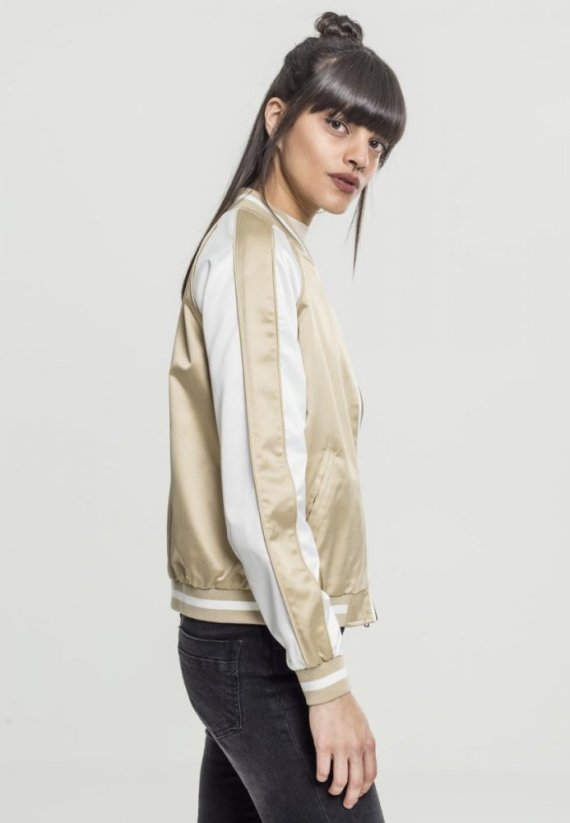 Dámská bomber bunda Urban Classics 3-Tone Souvenir - leskle zlatá