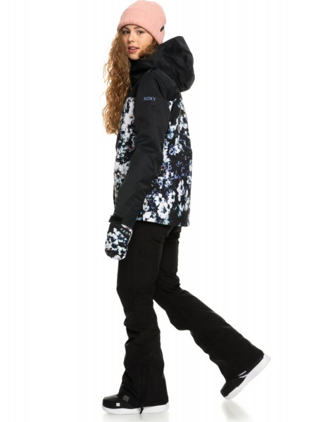 Bunda Roxy Jetty Block kvj1 true black black flowers