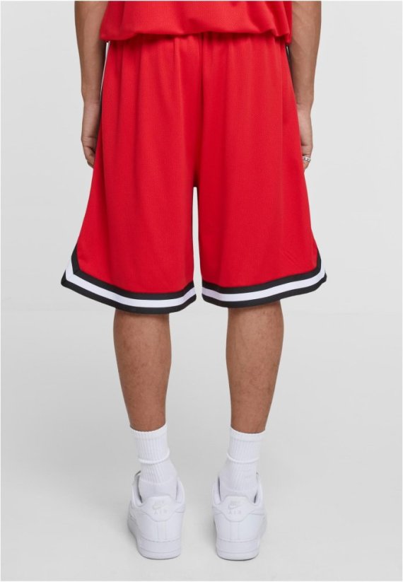 Stripes Mesh Shorts blkredwht XL - cityred/black/white