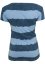 Tričko Ladies Dip Dye Stripe Tee - denimblue/skyblue