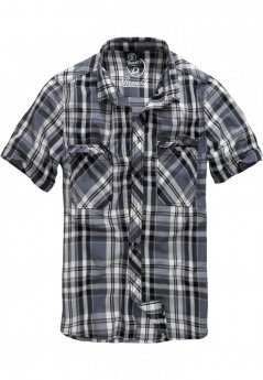 Černo/šedá pánská košile Brandit Roadstar Shirt