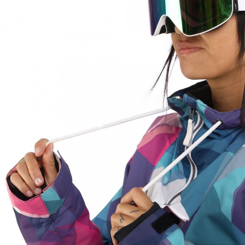 Zimní snowboardová dámská bunda Horsefeathers Derin II - barevný potisk