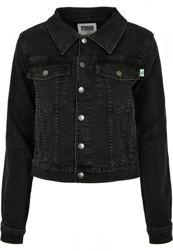 Dámská džínová bunda Urban Classics Ladies Organic Denim Jacket - černá