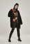 Dámský kabát Urban Classics Ladies Oversized Sherpa Coat - černý