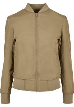Dámska jarná, jesenná bunda Urban Classics Ladies Light Bomber Jacket - khaki