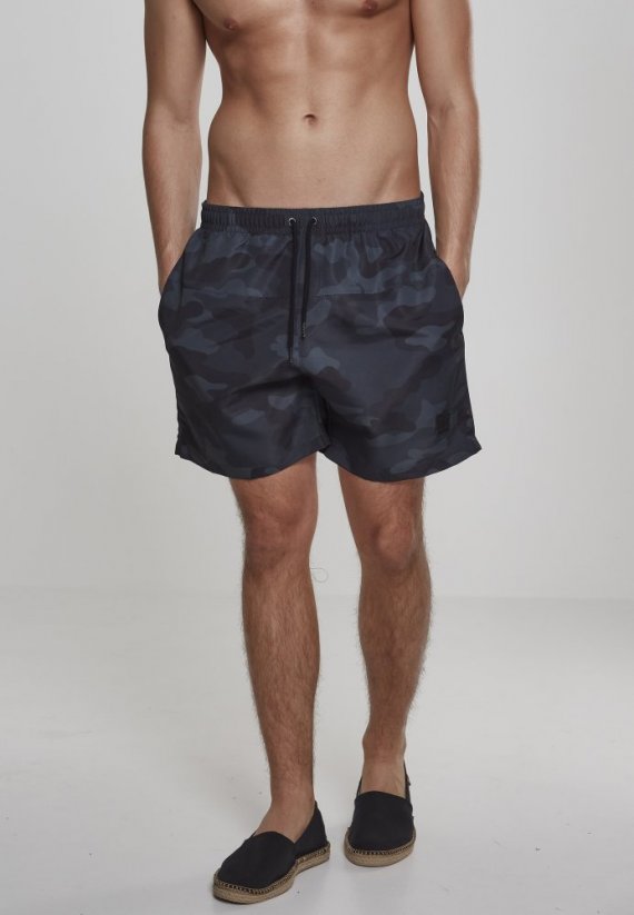 Koupací šortky Urban Classics Camo Swim Shorts - dark camouflage