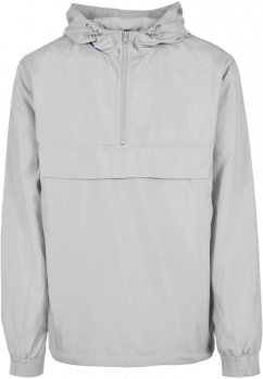 Pánská bunda Urban Classics Basic Pull Over Jacket - světle šedá