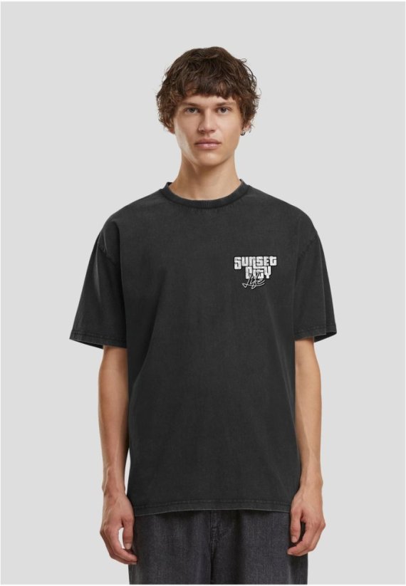 Sunset City Vintage Heavy Loose Tee black XS