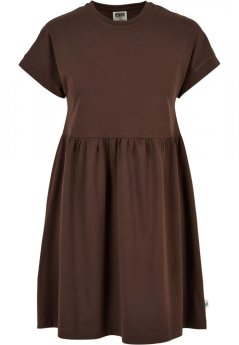 Ladies Organic Empire Valance Tee Dress - brown