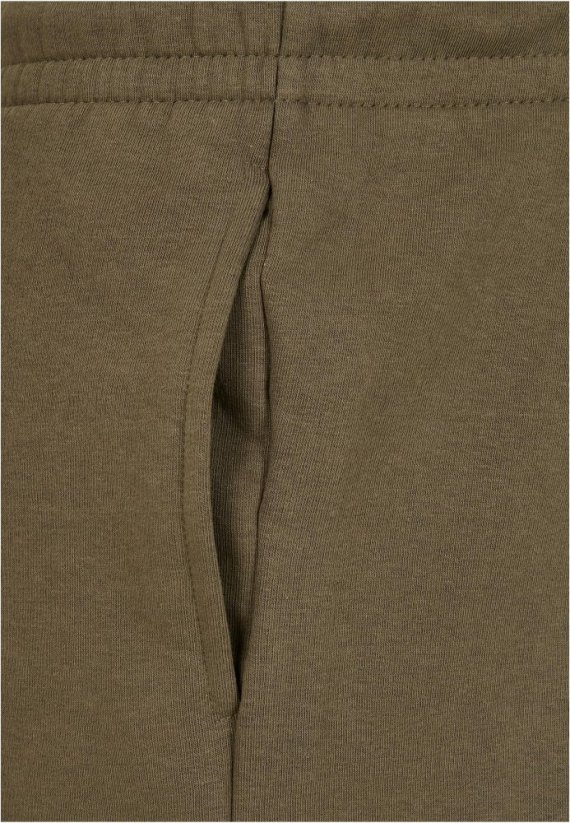 Męskie spodnie dresowe Urban Classics Basic Sweatpants 2.0 - ciemna oliwka