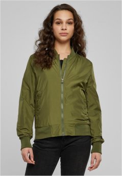 Ladies Light Bomber Jacket - olive