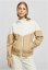 Dámská jarní/podzimní bunda Urban Classics Ladies Arrow Windbreaker - béžová,bílá