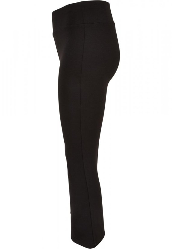 Dievčenské legíny Urban Classics Recycled High Waist Flared - čierne
