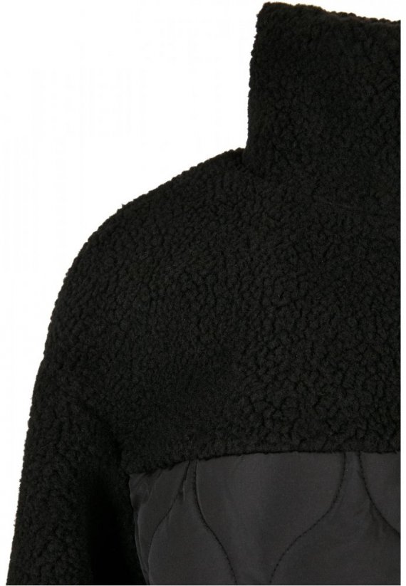 Damski płaszcz sherpa Urban Classics Oversized Quilted - czarny