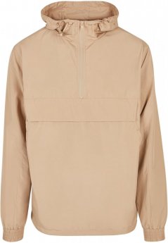 Pánska bunda Urban Classics Basic Pull Over Jacket - svetlo hnedá