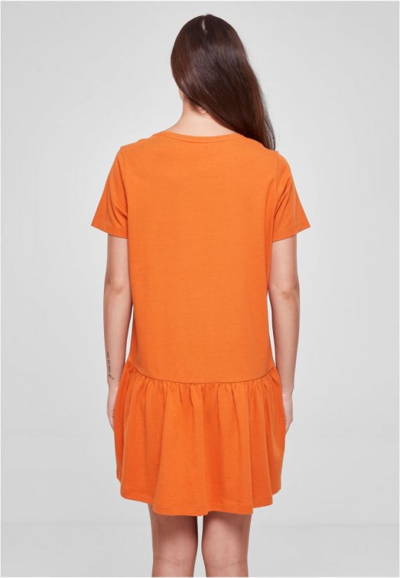 Dámské šaty Urban Classics Valance - oranžové