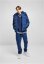 Pánska zimná bunda Urban Classics Hooded Puffer Jacket - modrá