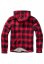 Lumberjacket Hooded - red/black