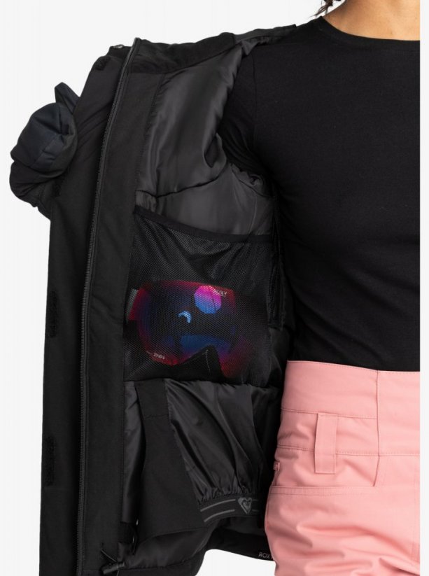 Černá zimní snowboardová dámská bunda Roxy Galaxy