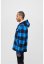 Męska ocieplana koszula Brandit Lumberjacket Hooded - black/blue