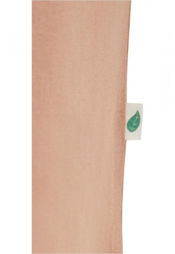 Dámské šaty Urban Classics Organic Oversized Slit Tee Dress amber