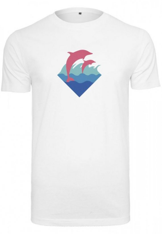 Tričko Pink Dolphin Logo Tee white