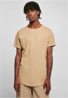 Long Shaped Turnup Tee - unionbeige
