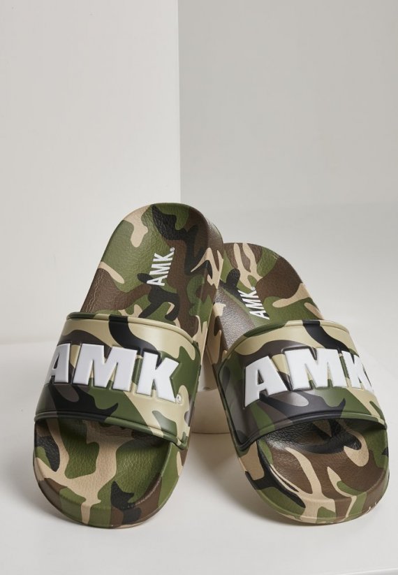 Soldier AMK Slides - dark green camo