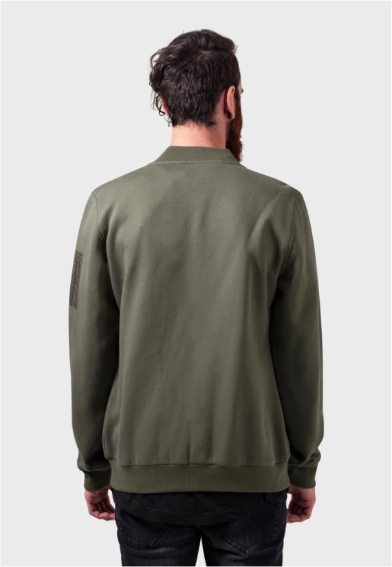 Sweat Bomber Jacket black XL - olive
