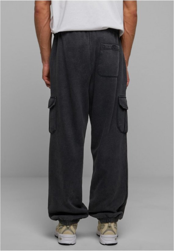 Acid Washed Cargo Sweatpants - Rozmiar: M