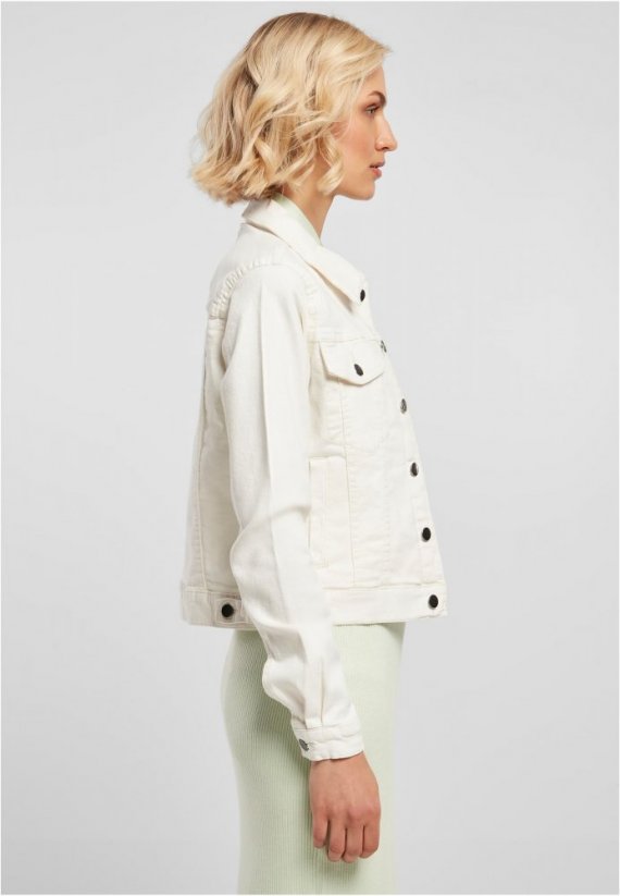 Damska kurtka jeansowa Urban Classics Organic - biała