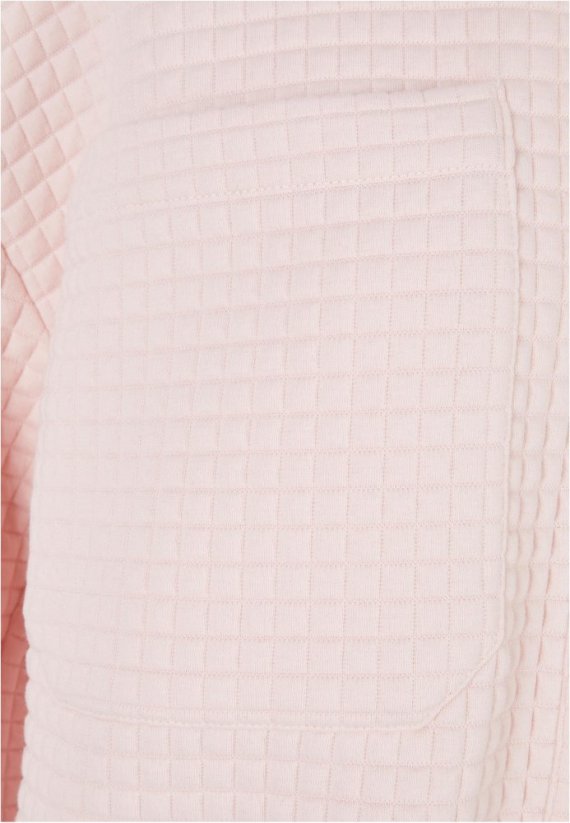 Ladies Quilted Sweat Overshirt - pink