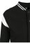 Ladies Inset College Sweat Jacket - blk/wht