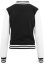 Bunda Urban Classics Ladies 2-tone College Sweatjacket - blk/wht