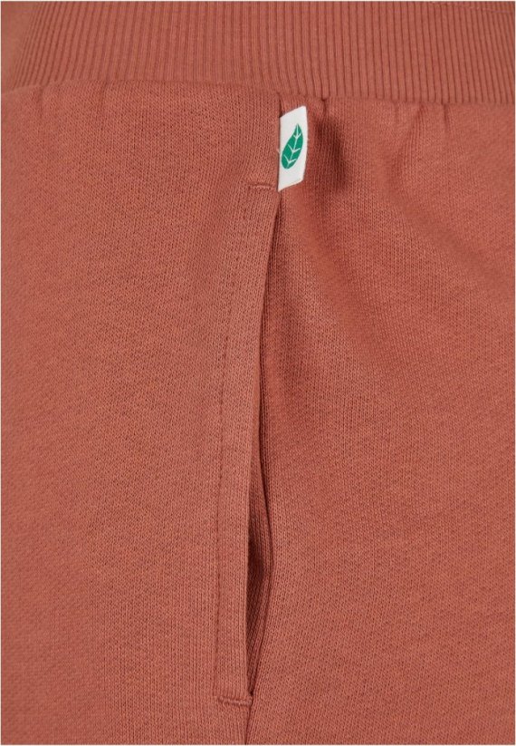 Damskie spodnie dresowe  Urban Classics Organic High Waist Sweat Pant - ceglasta czerwień