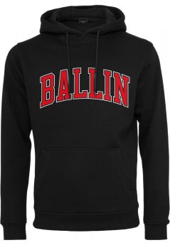 Značková pánska mikina "Ballin 23" - čierna