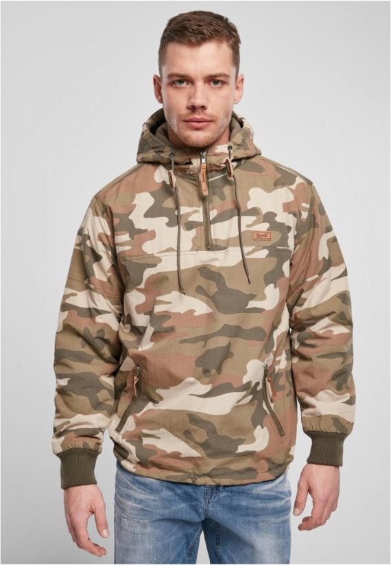 Pánská bunda Brandit Pull Over Windbreaker - wood camo
