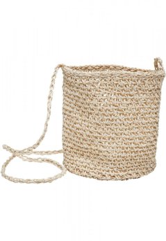 Mini Nature Bast Crossbody Bag - nature