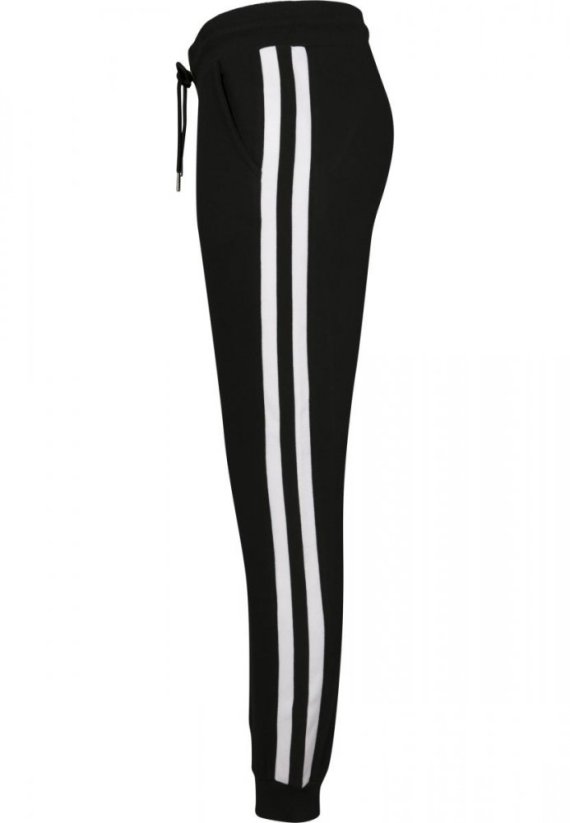 Dámske tepláky Urban Classics Ladies College Contrast Sweatpants - čierno/biele
