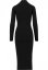 Sukienka Urban Classics Ladies Turtleneck L/S Dress - black