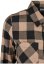 Ladies Turnup Checked Flanell Shirt - black/softtaupe