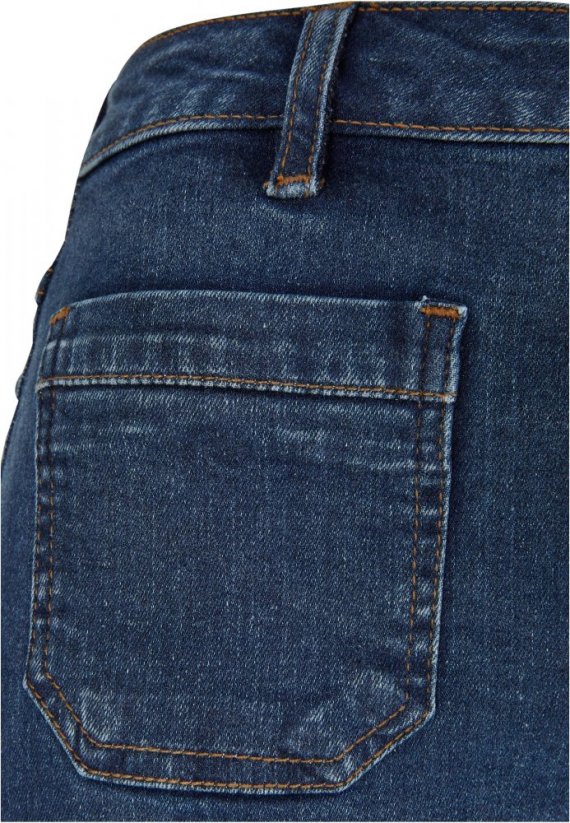 Ladies Vintage Denim Shorts - deepblue washed