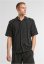 Striped Crinkle Resort Shirt offwhite/black 5XL - black/offwhite